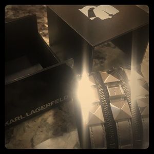 Karl Lagerfeld silver watch
